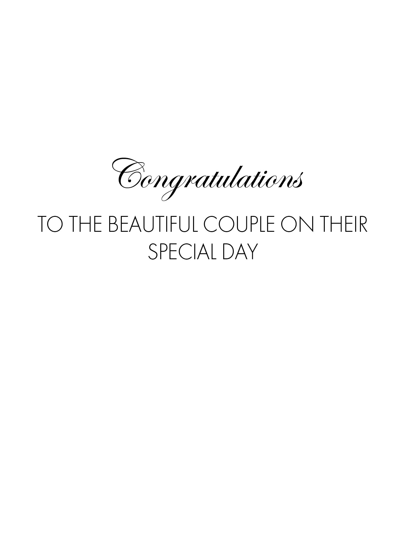 SEH AO305 Wedding Card