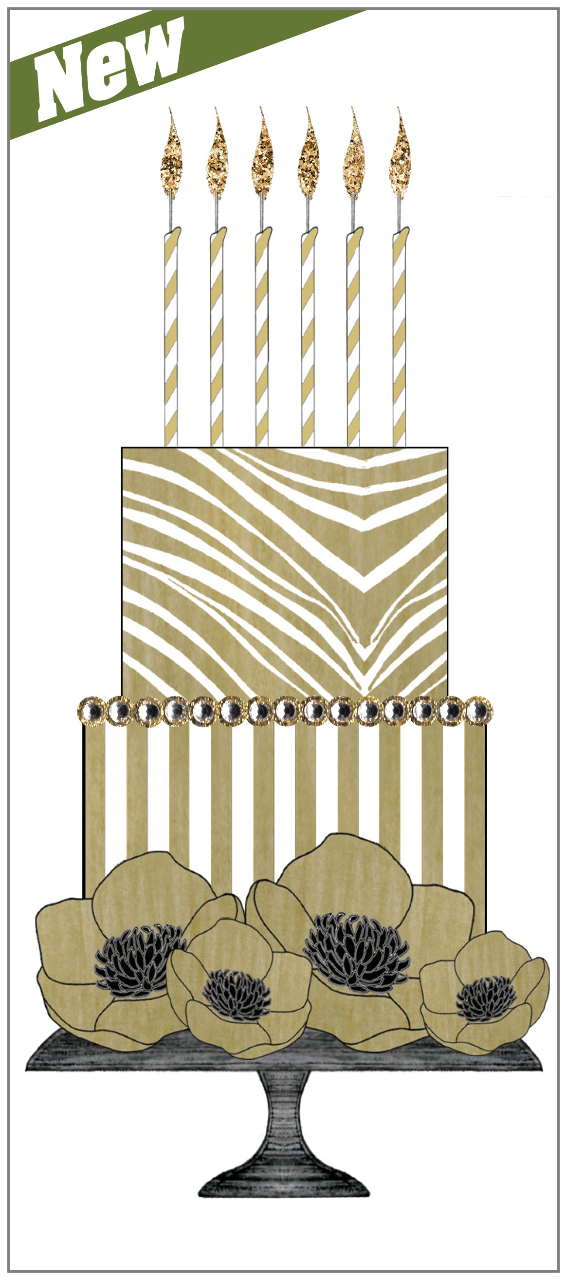 SEH AO690 - Zebra Tall Cake White