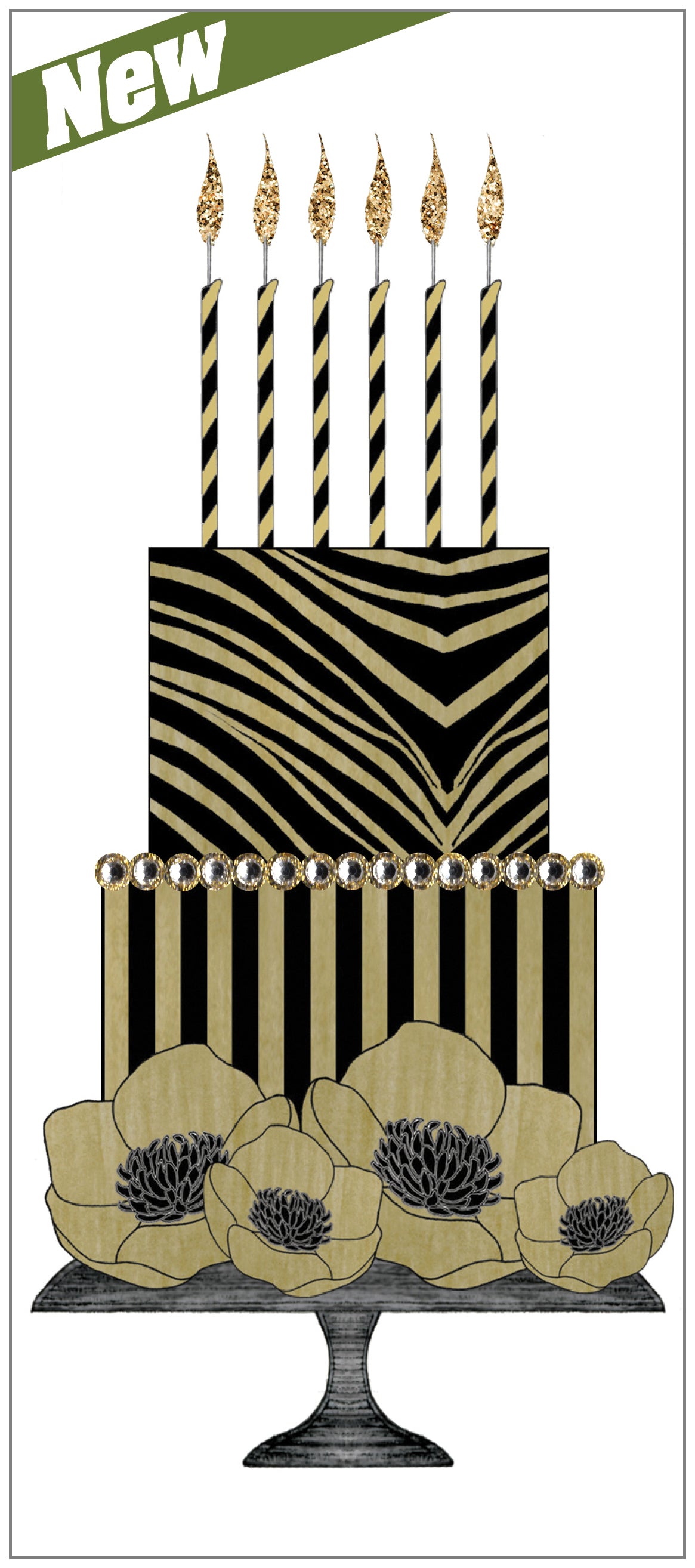 SEH AO691 - Zebra Tall Cake Dark