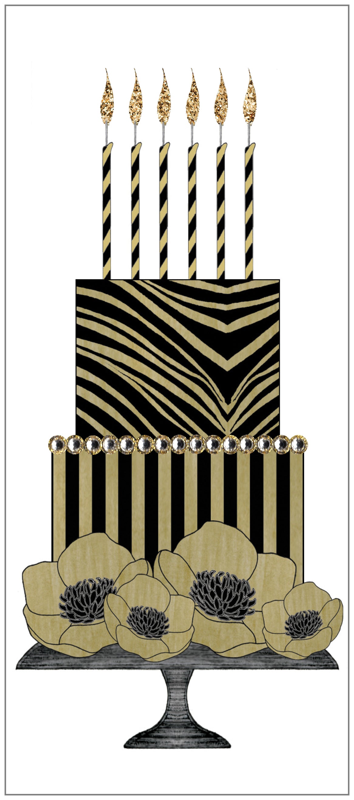 SEH AO691 - Zebra Tall Cake Dark