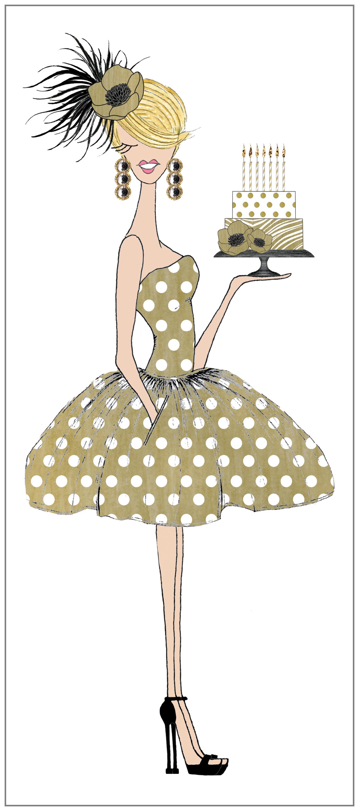 SEH AO693 - PolkaDot Birthday Gal