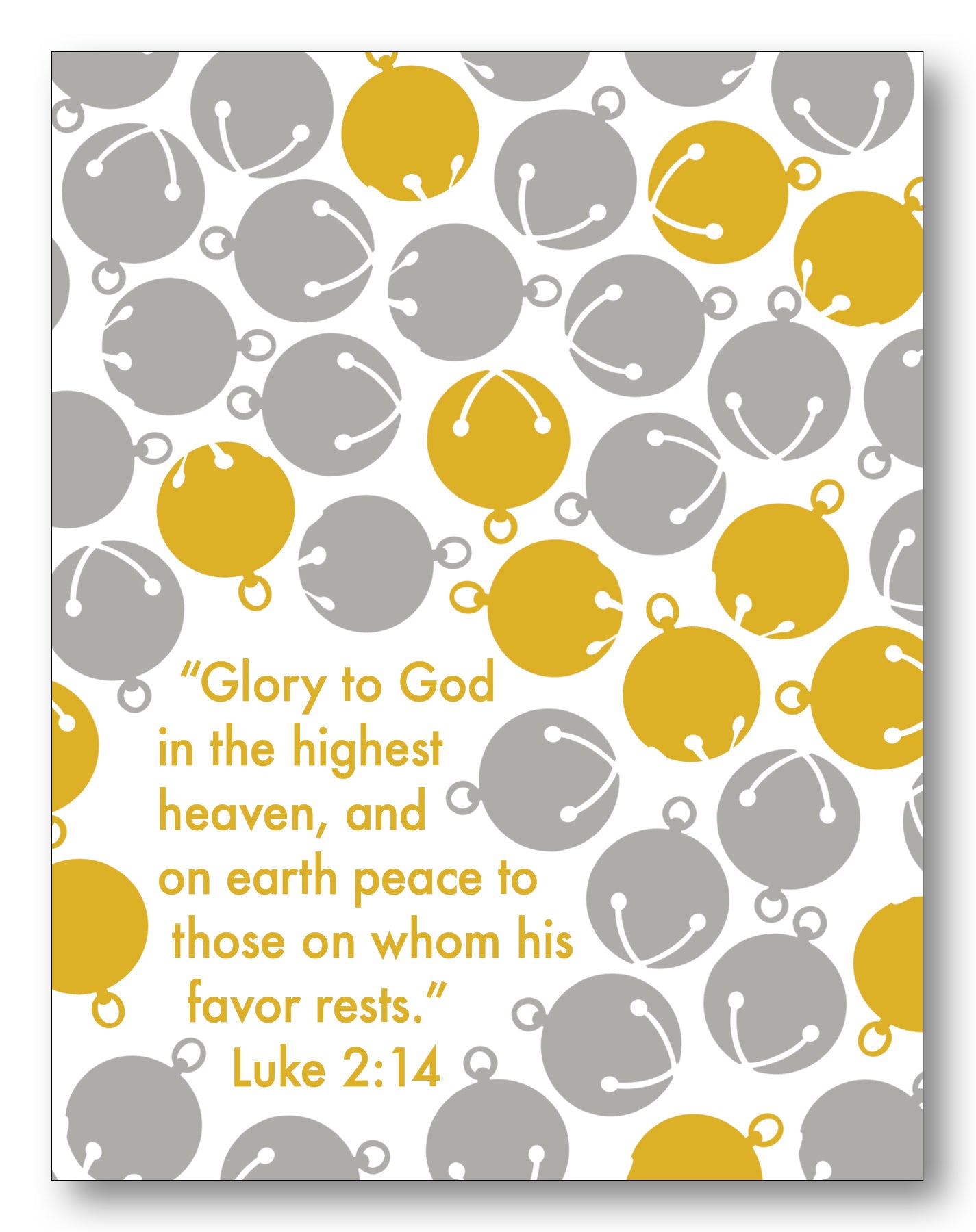 Luke 2:14 Bells Boxed Note Cards
