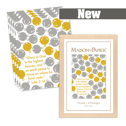 Luke 2:14 Bells Boxed Note Cards