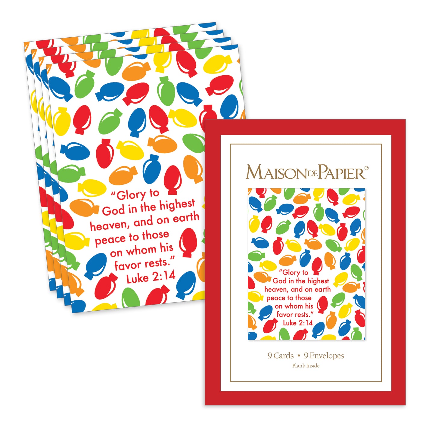 Luke 2:14 Bulbs Boxed Note Cards