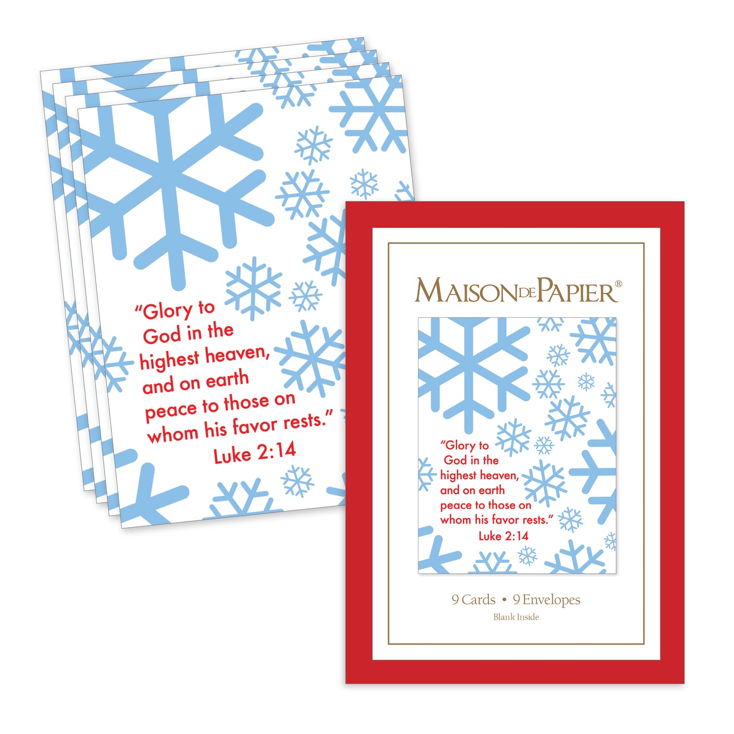 Luke 2:14 Snowflake Boxed Note Cards