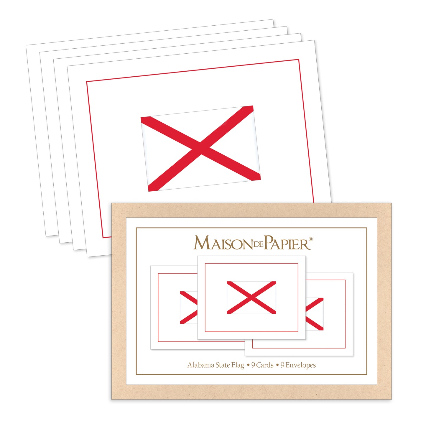 Alabama Flag Boxed Note Cards