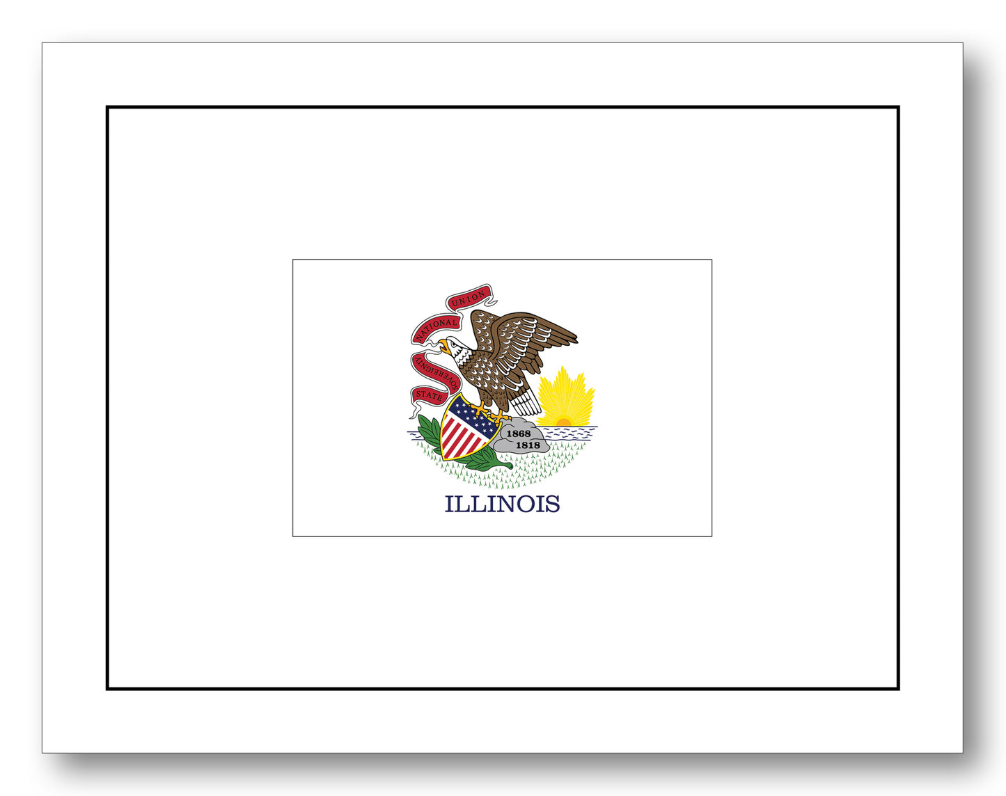 Illinois Flag Boxed Note Cards