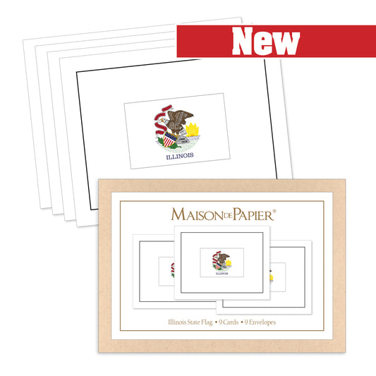 Illinois Flag Boxed Note Cards