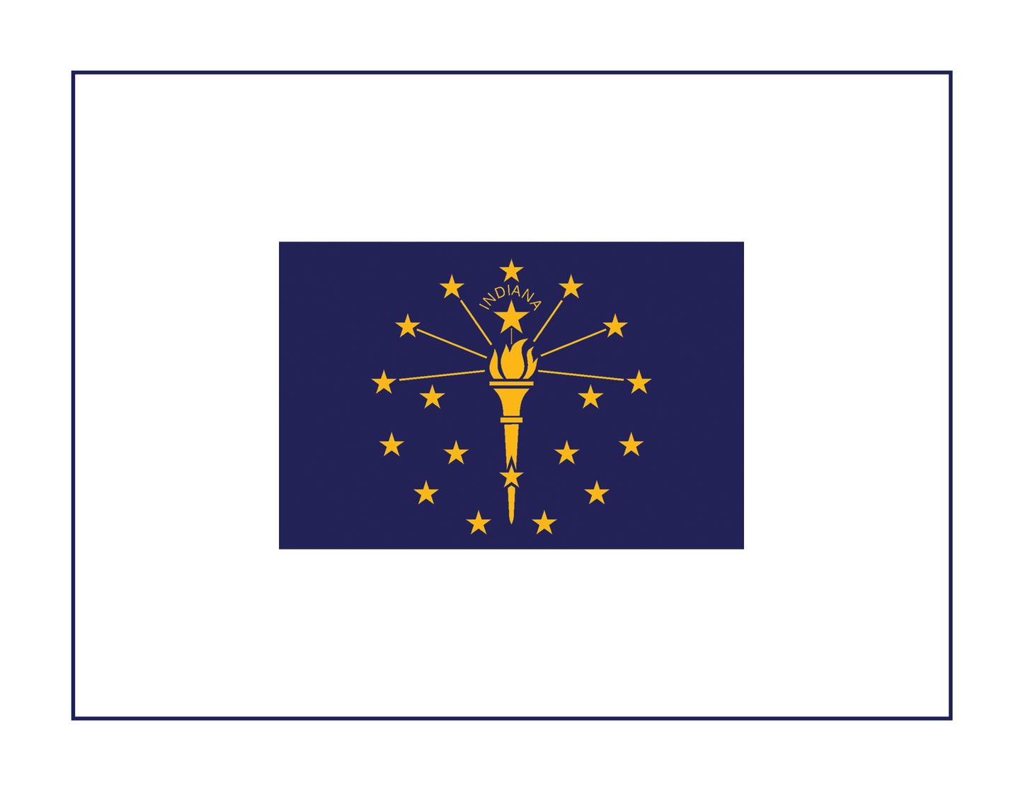 Indiana Flag Boxed Note Cards