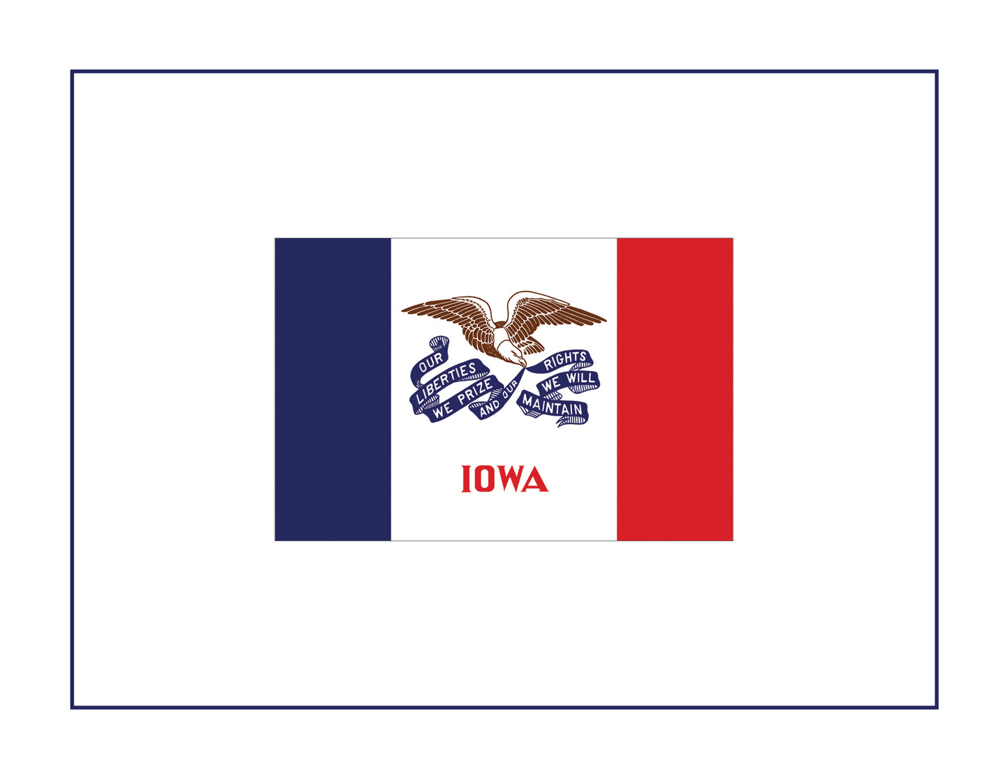 Iowa Flag Boxed Note Cards