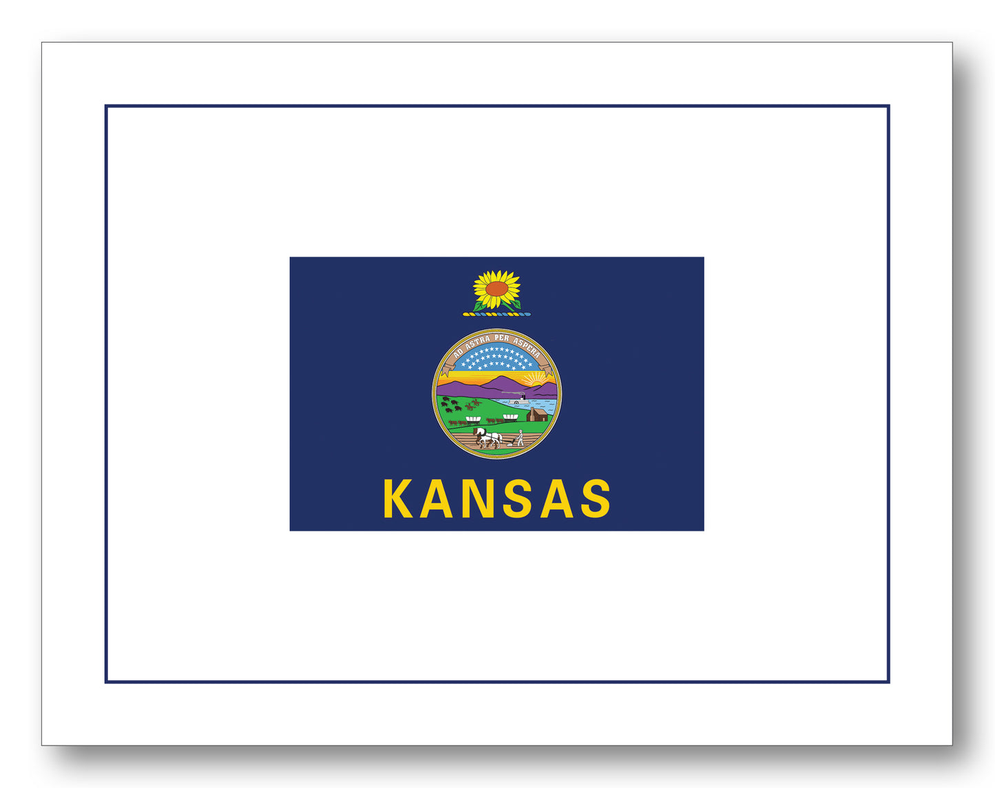 Kansas Flag Boxed Note Cards