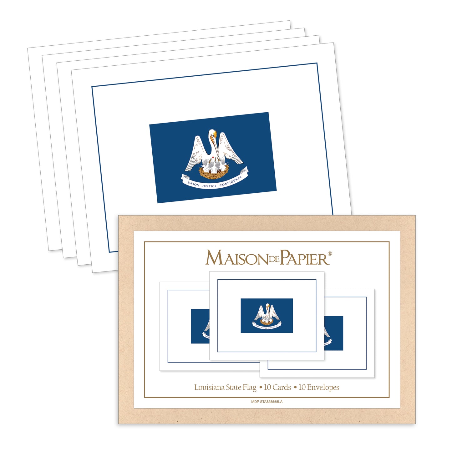 Louisiana Flag Boxed Note Cards