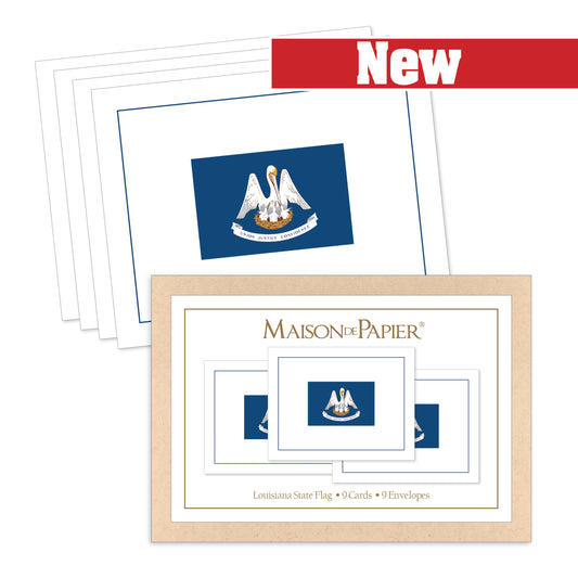 Louisiana Flag Boxed Note Cards