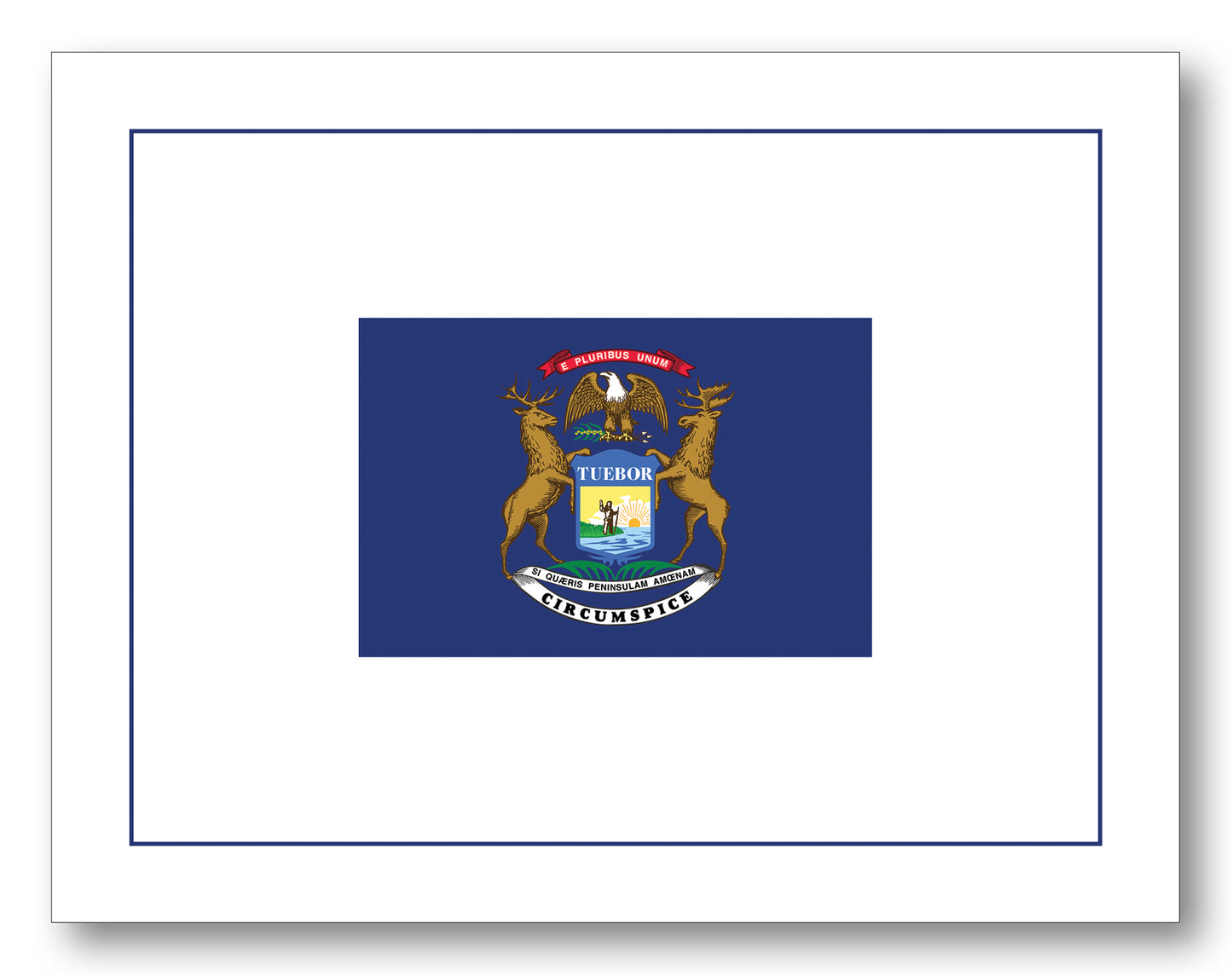 Michigan Flag Boxed Note Cards