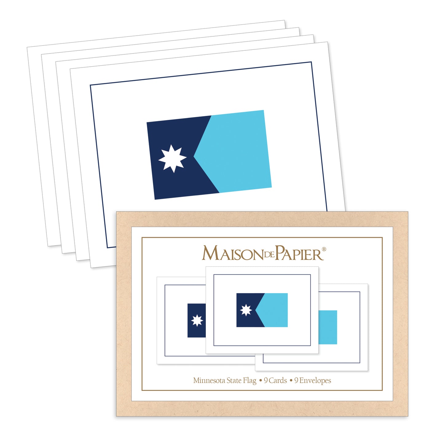 Minnesota Flag Boxed Note Cards