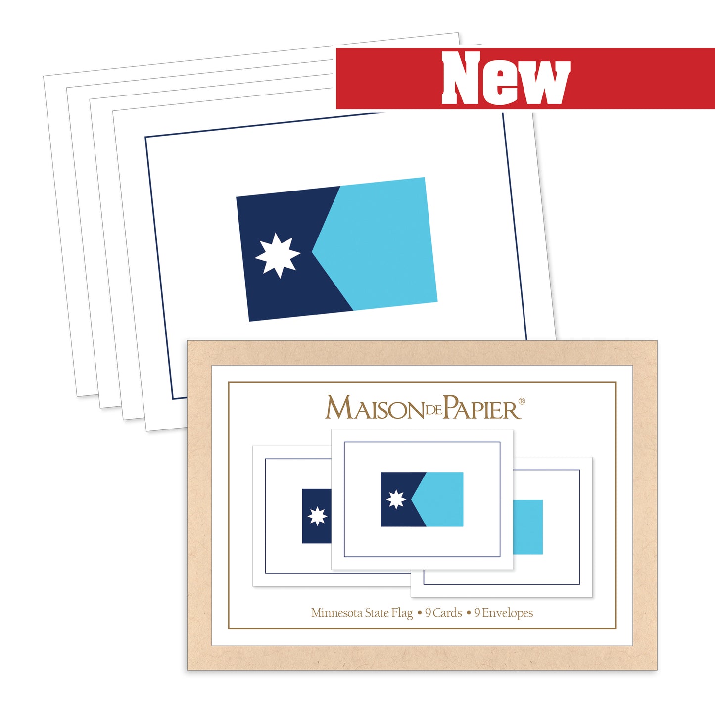Minnesota Flag Boxed Note Cards