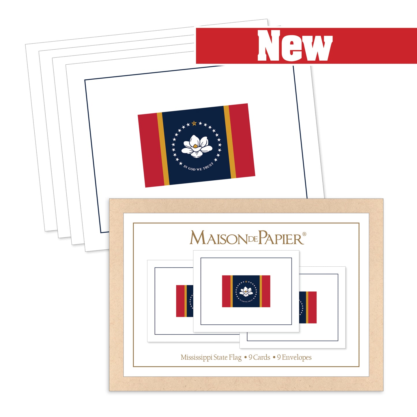 Mississippi Flag Boxed Note Cards