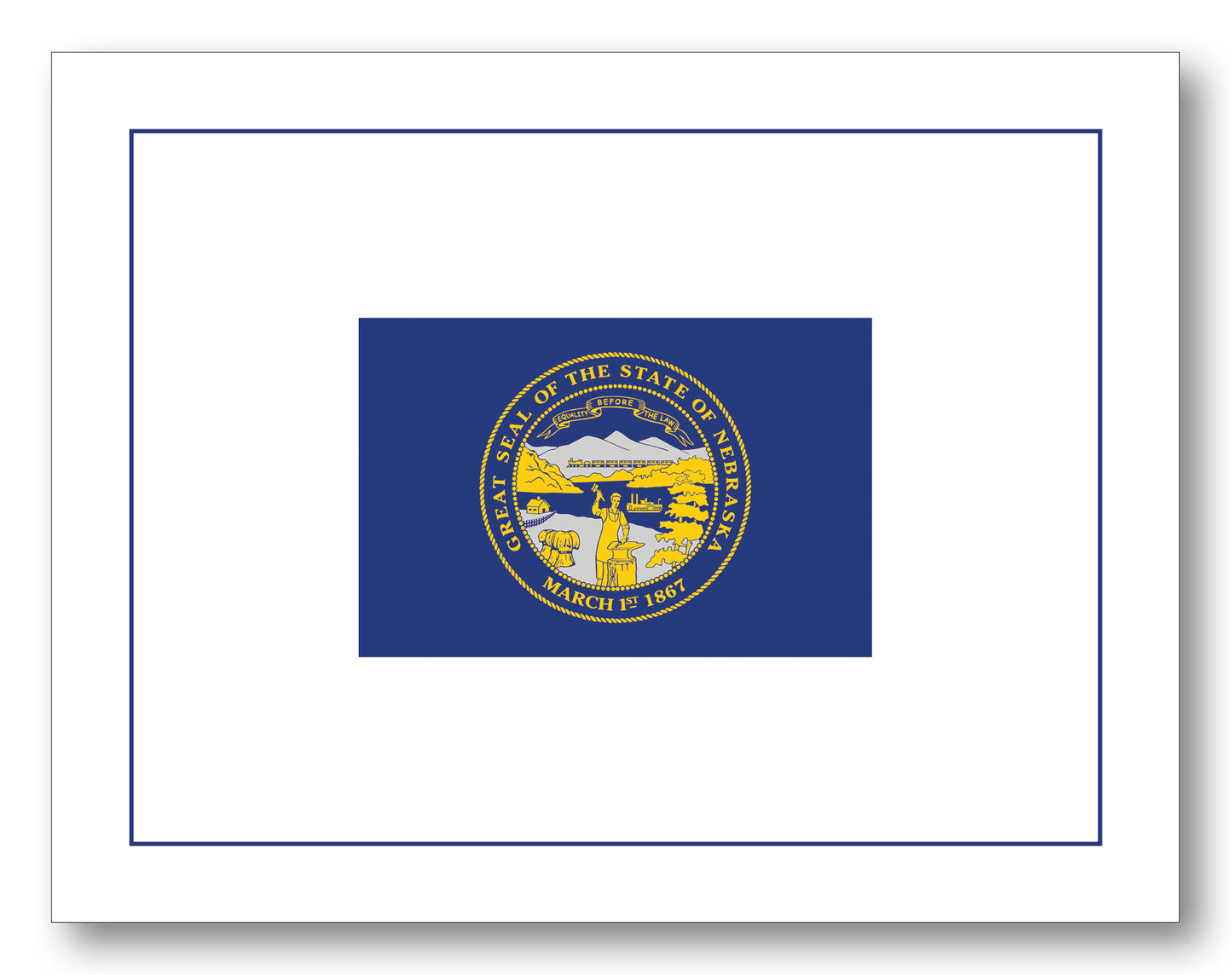 Nebraska Flag Boxed Note Cards