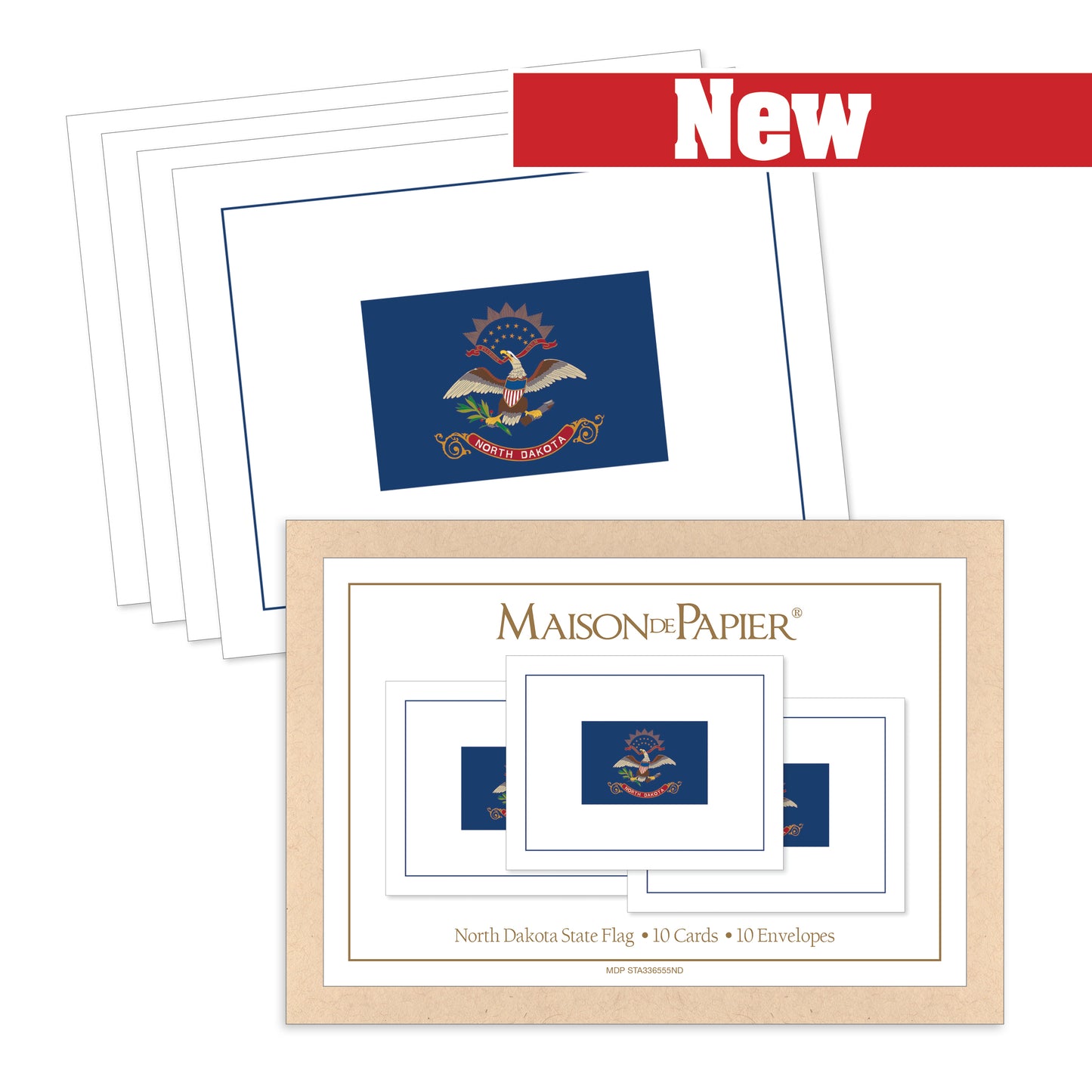 North Dakota Flag Boxed Note Cards