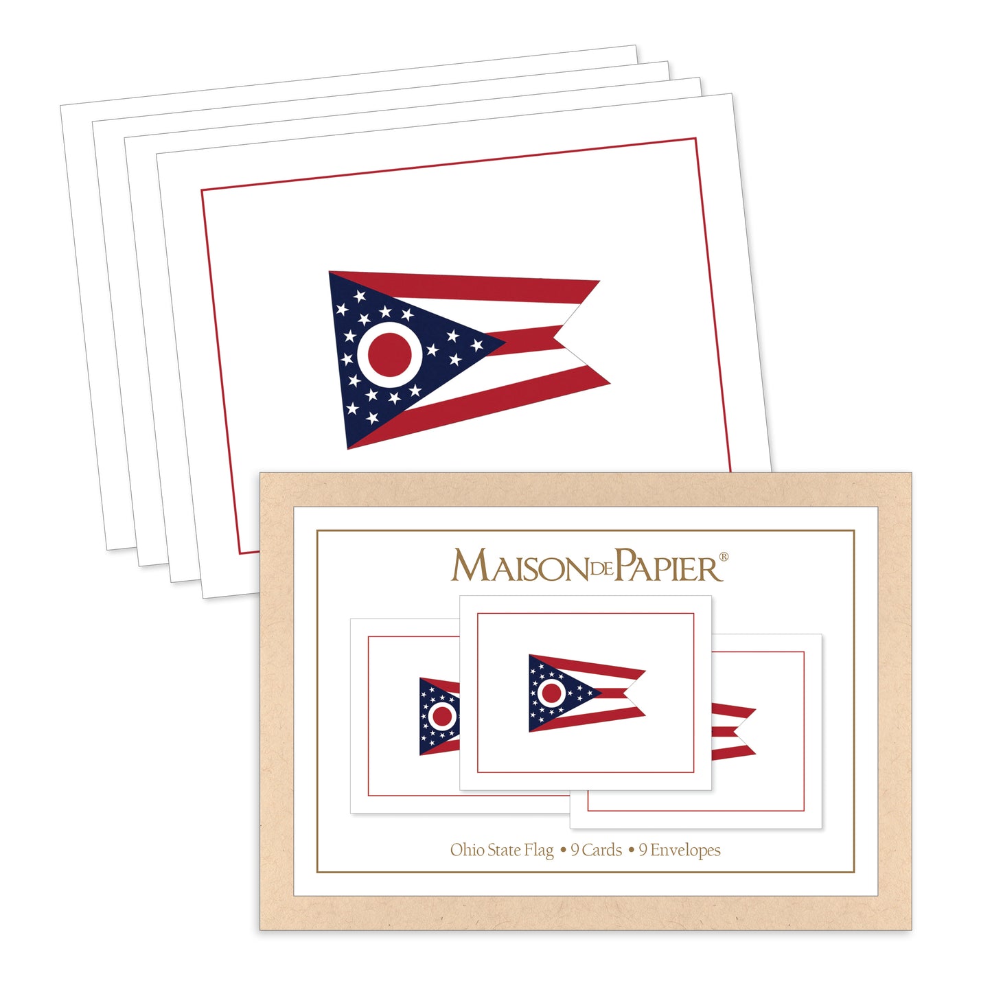 Ohio Flag Boxed Note Cards