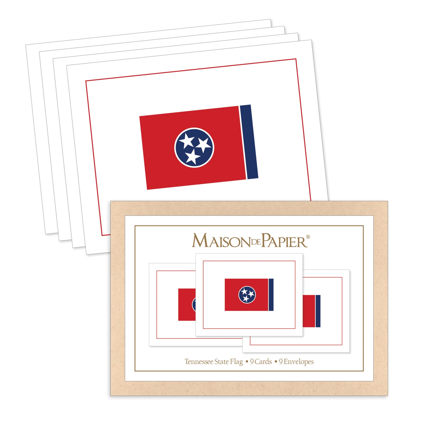 Tennessee Flag Boxed Note Cards