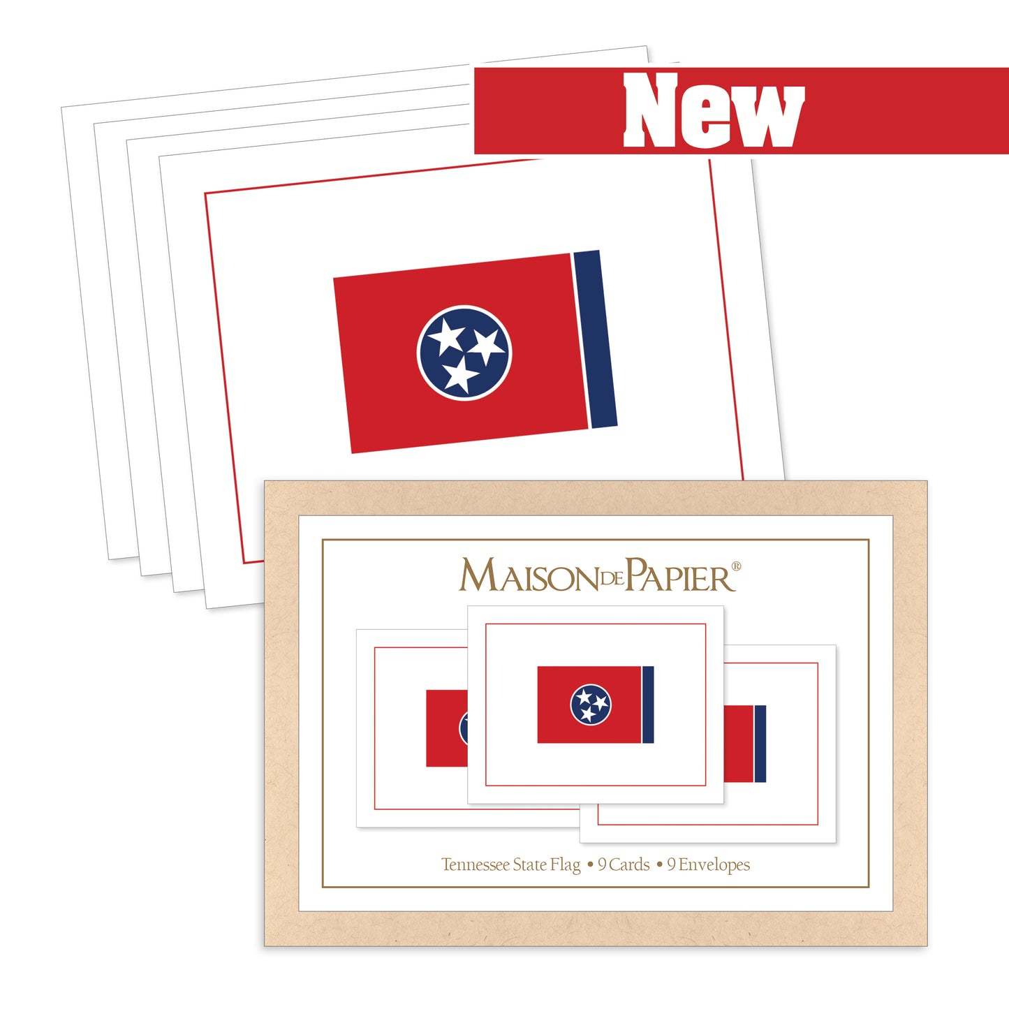 Tennessee Flag Boxed Note Cards