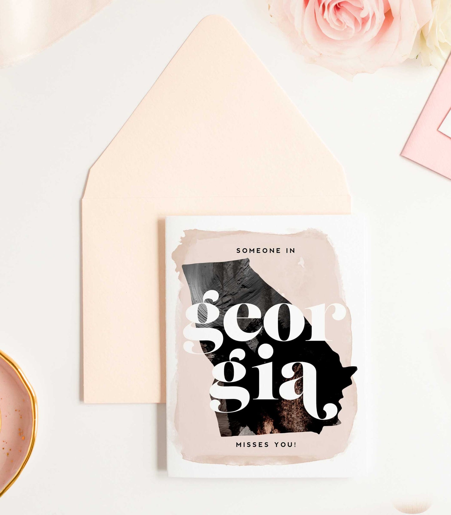 KMB326 Georgia Misses You Card