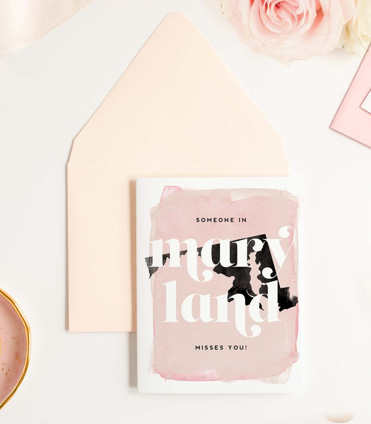 KMB324 Maryland Misses You Card