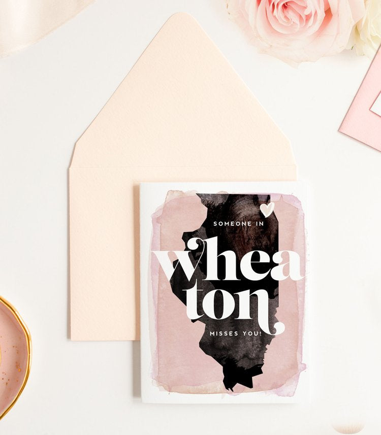 KMB323 Wheaton Misses You Card