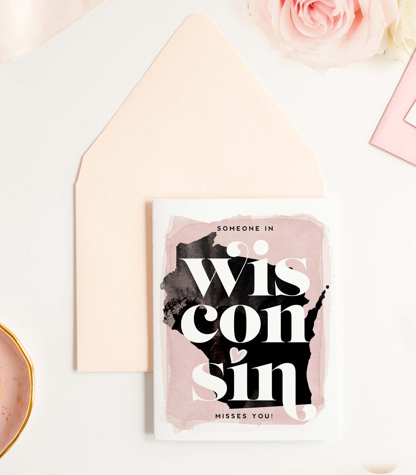 KMB328 Wisconsin Misses You Card