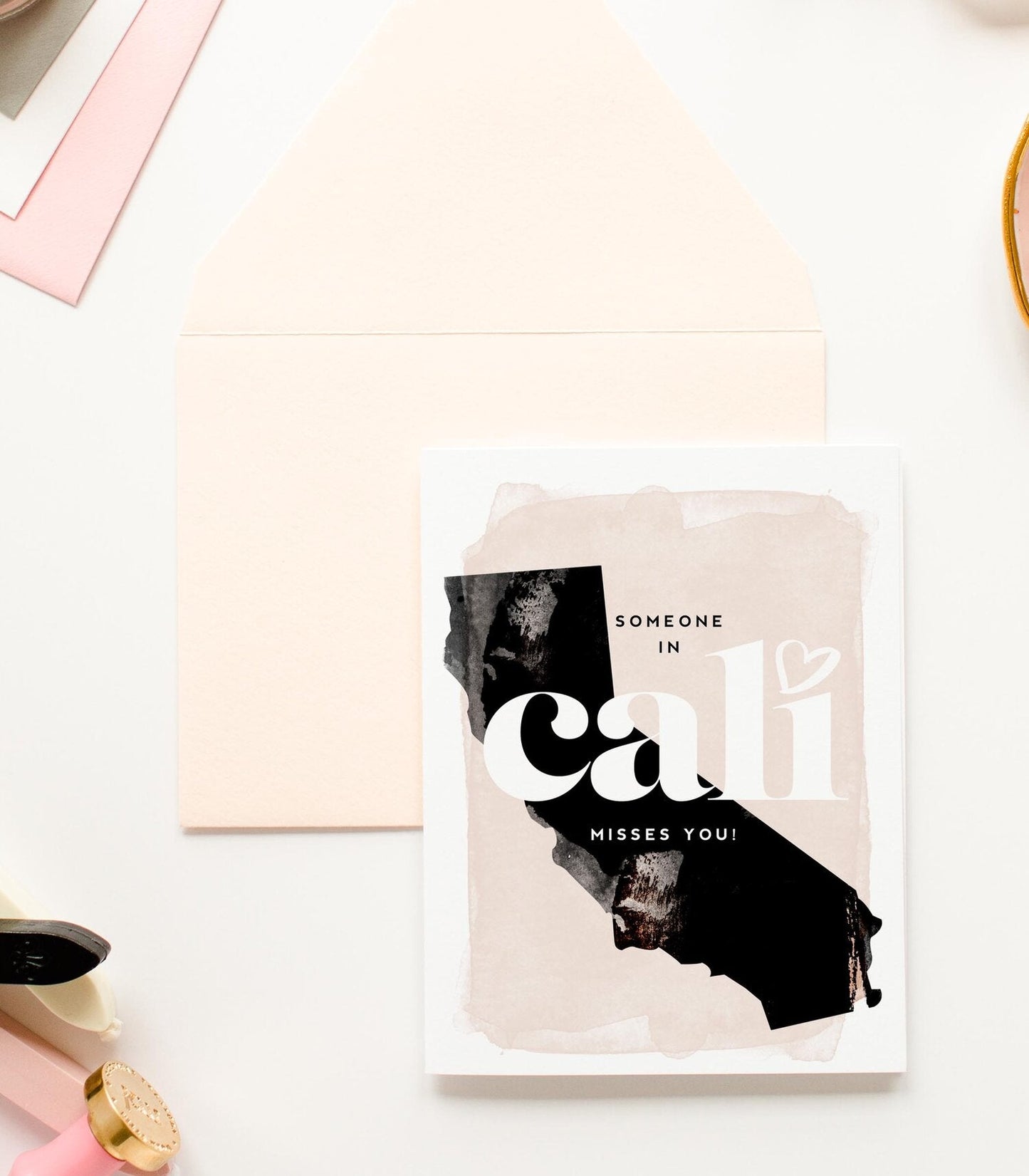 KMB279 Cali Misses You Card