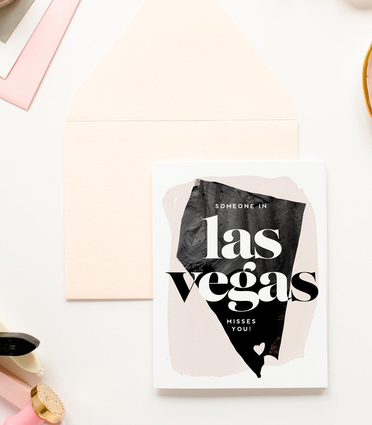 KMB281 Las Vegas Misses You Card