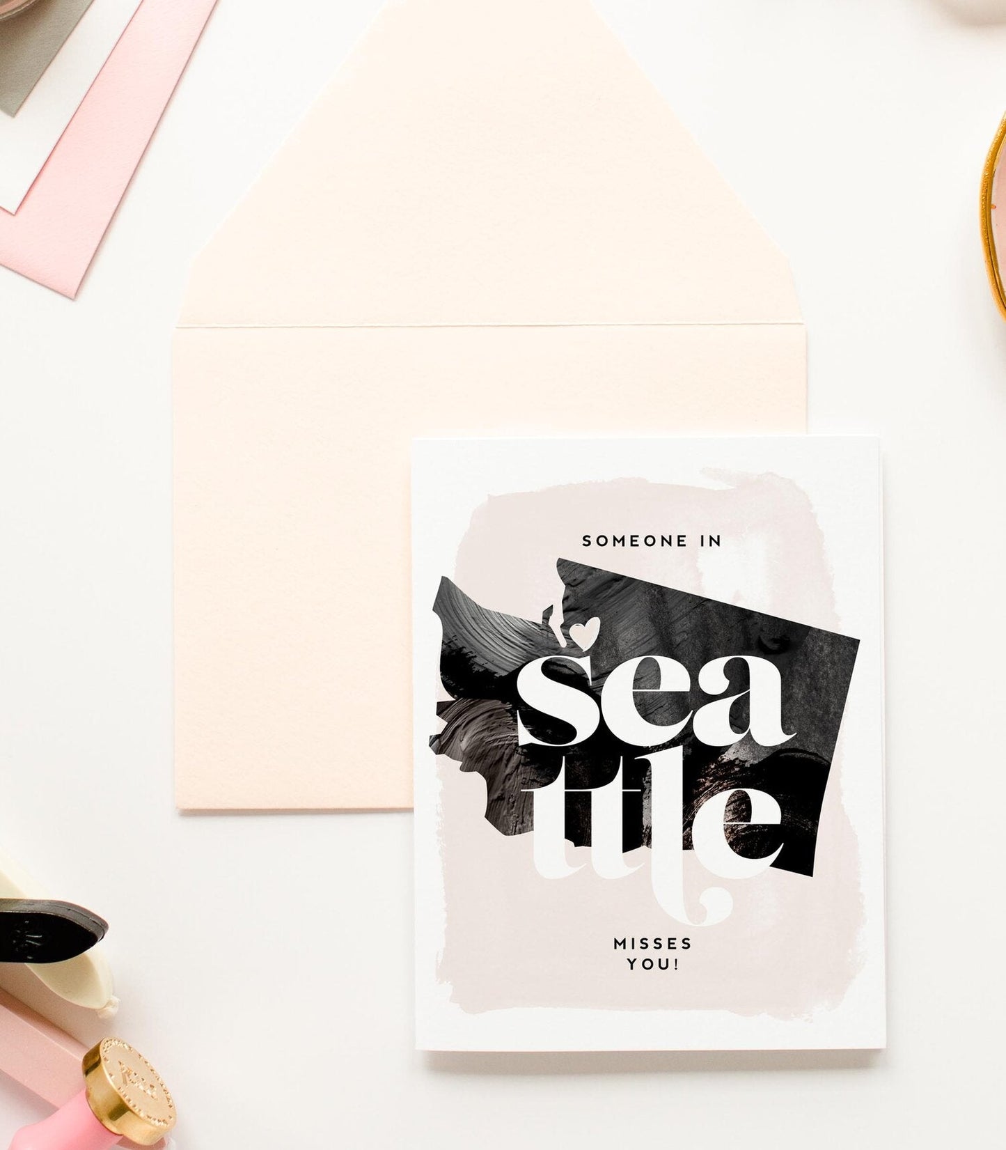 KMB282 Seattle Misses You Card