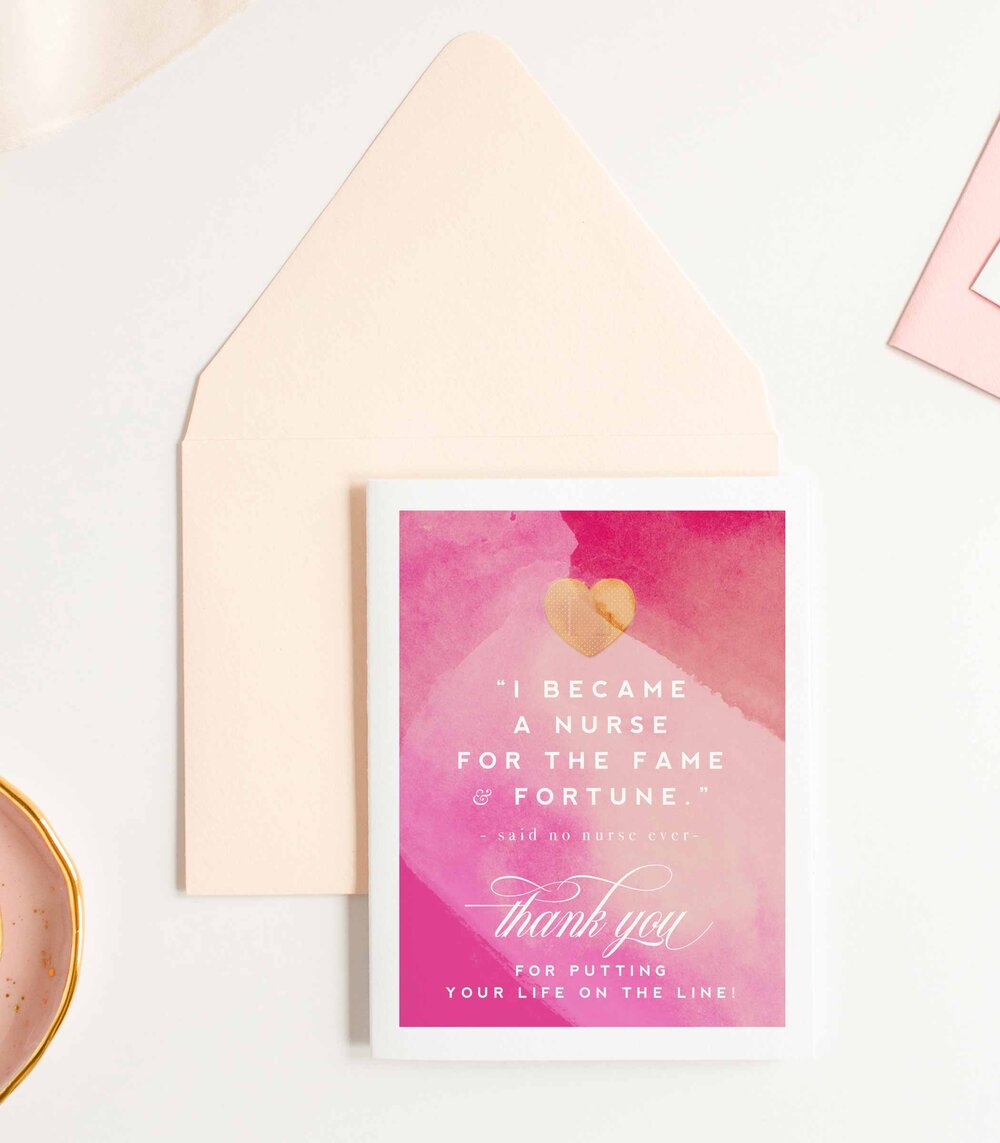KMB218 Nurse Thank You Card