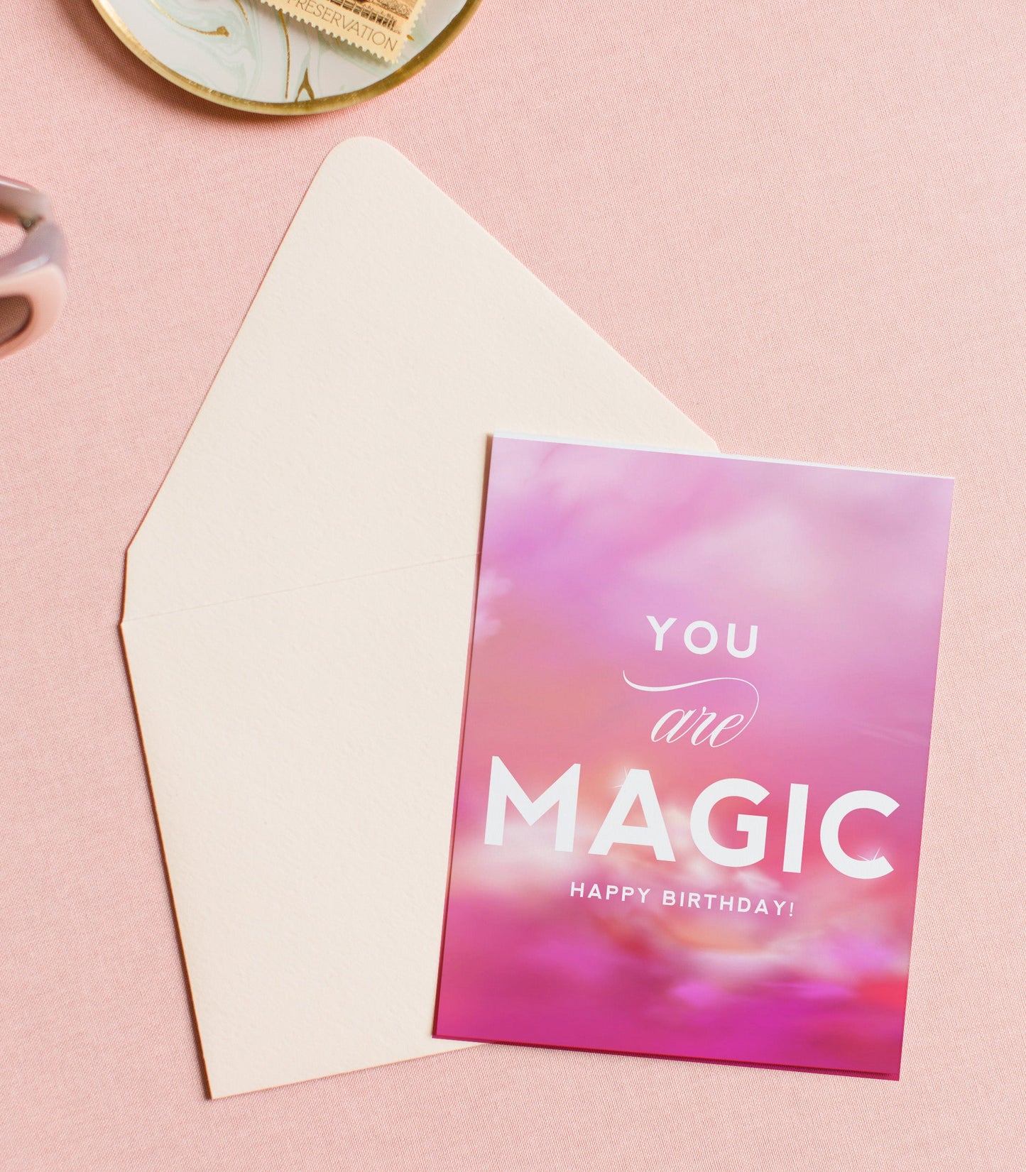You Are Magic, Pink Barbie Happy Birthday Greeting Card