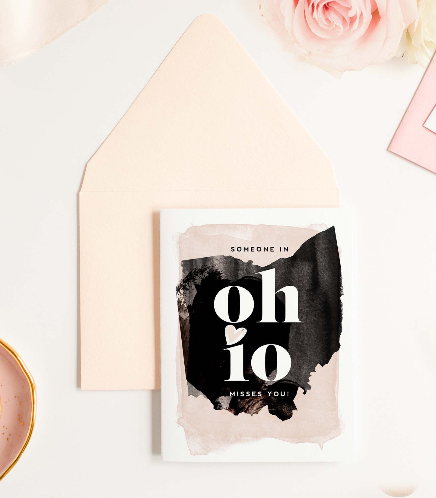 KMB313 Ohio Misses You Card