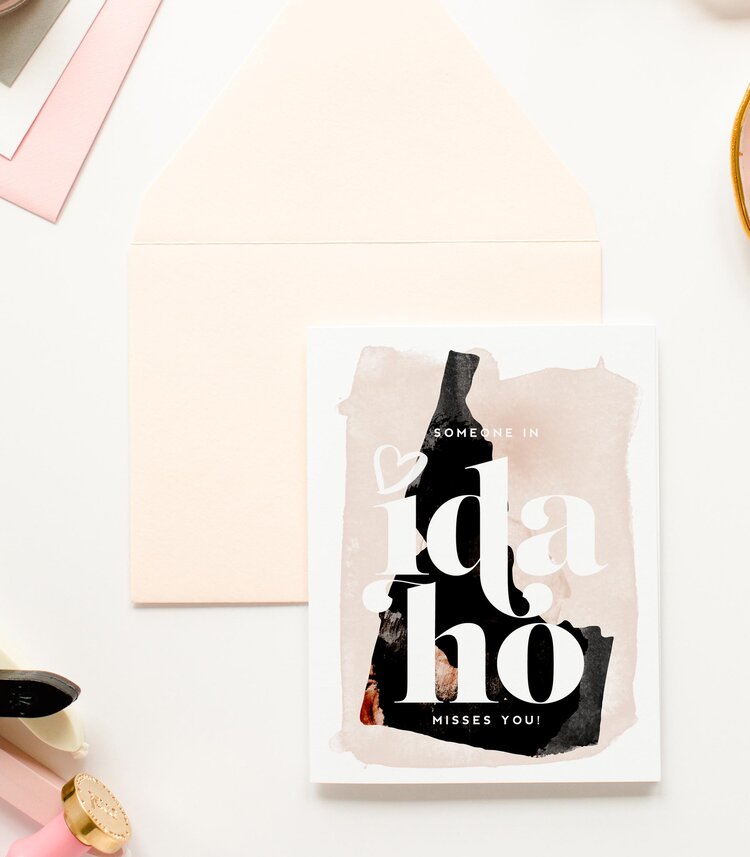 KMB302 Idaho Misses You Card