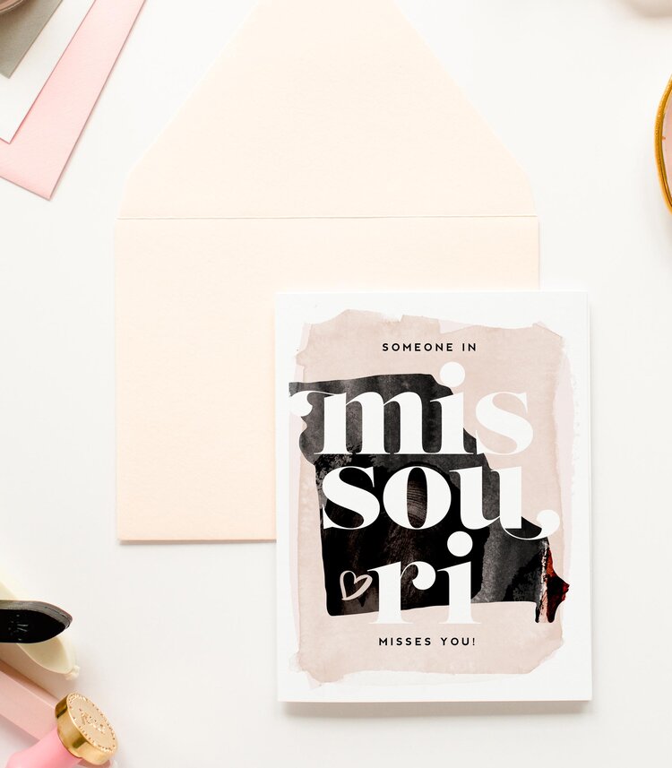 KMB307 Missouri Misses You Card
