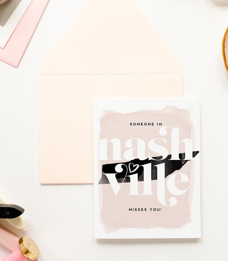 KMB309 Nashville Misses You Card