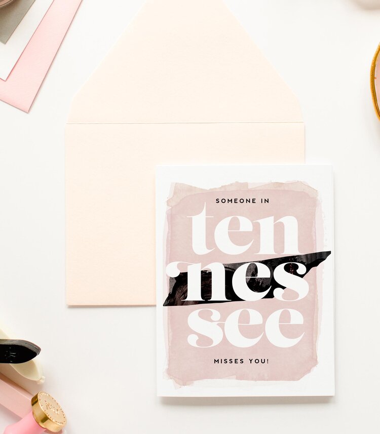 KMB308 Tennessee Misses You Card