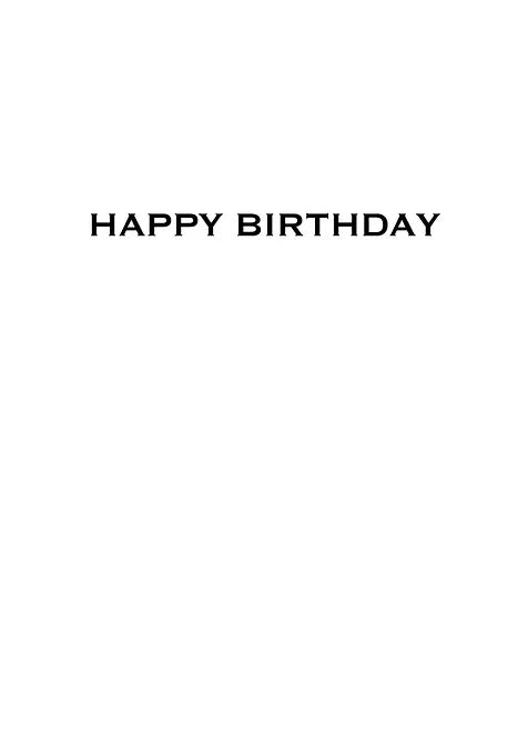 UNF060 Birthday Card