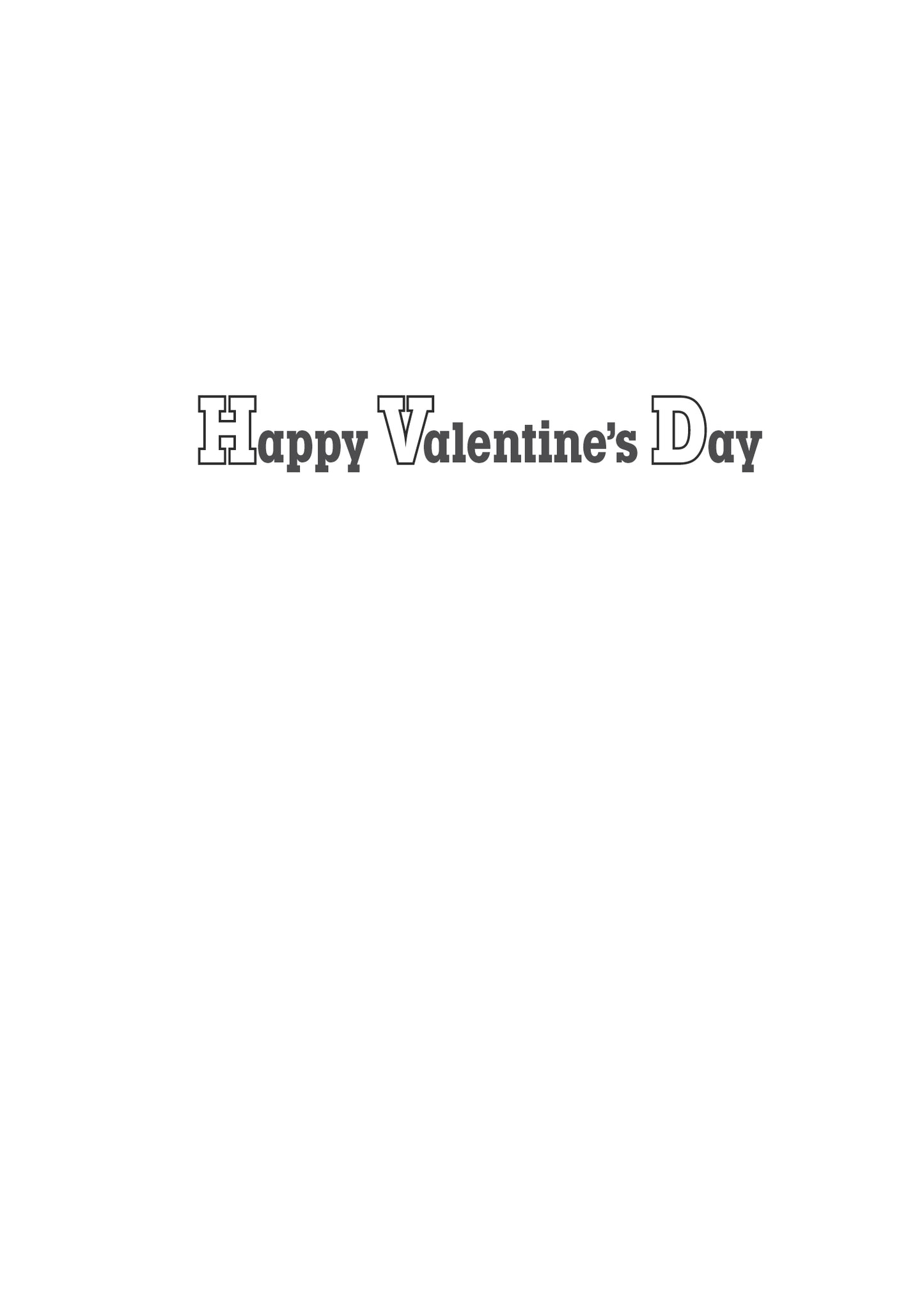 VAP1539 Valentine's Day Card