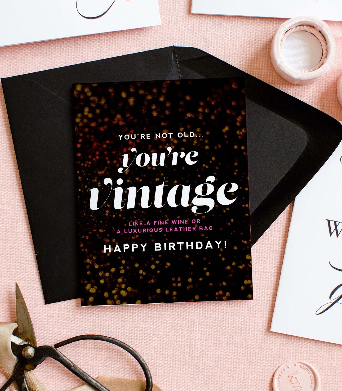 You're Vintage, Funny Friendship Birthday Greeting Card