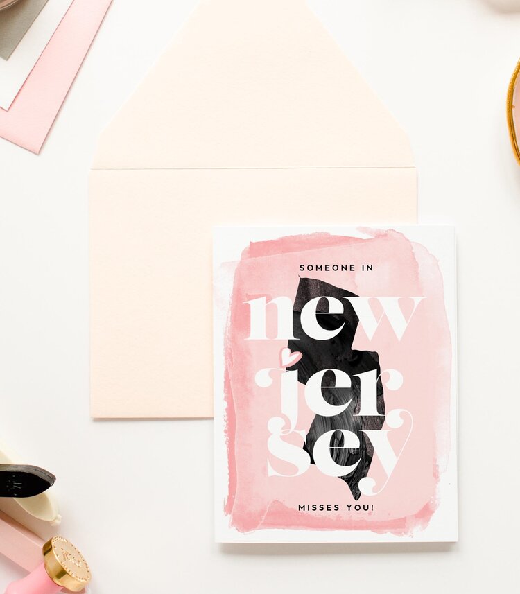 KMB301 New Jersey Misses You Card