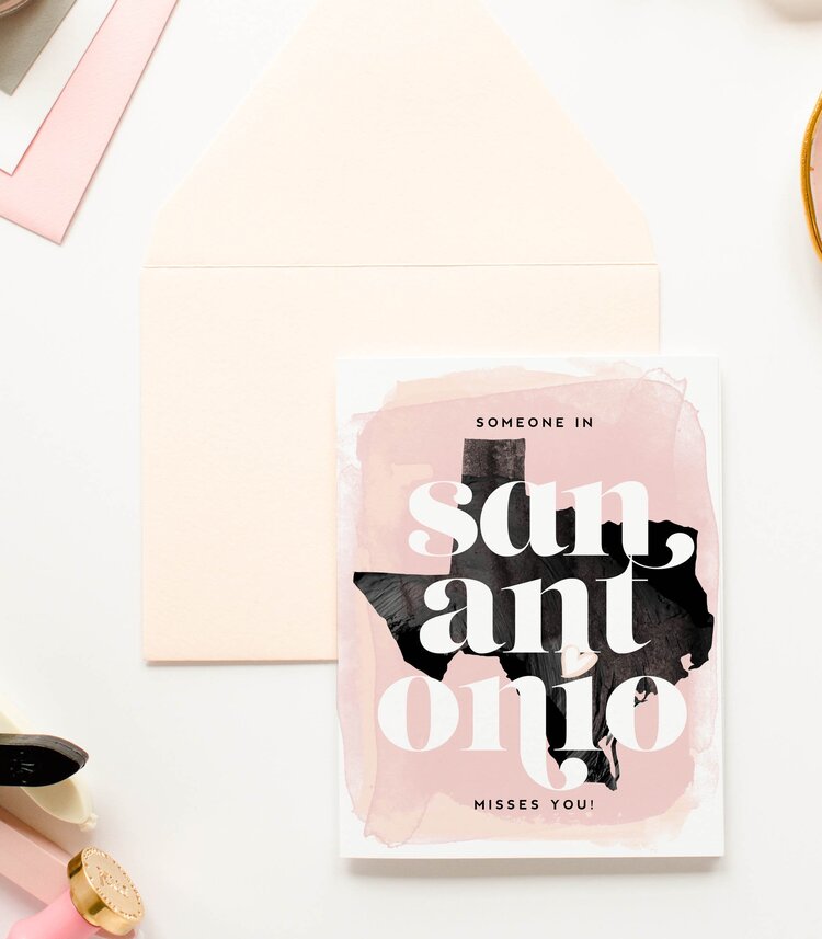 KMB298 San Antonio Misses You Card