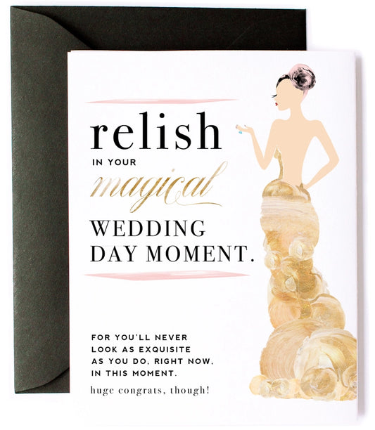 Funny, Magical Wedding Day Congratulations Card