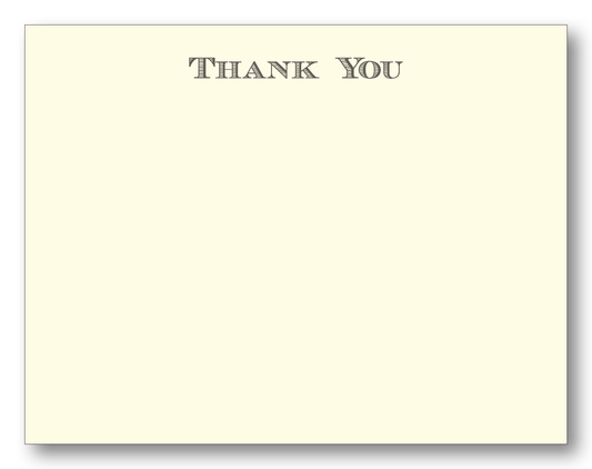 Thank You Block Note Card