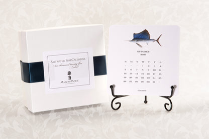 2025 Saltwater Calendar with Easel