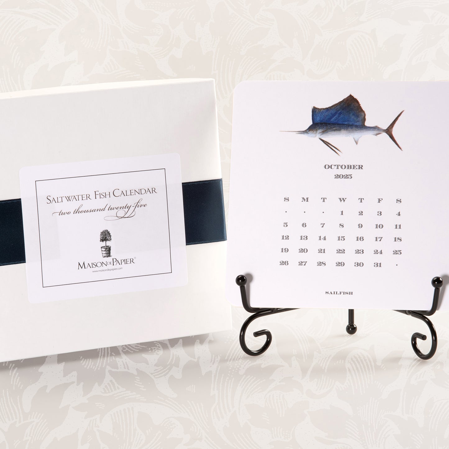 2025 Saltwater Calendar with Easel