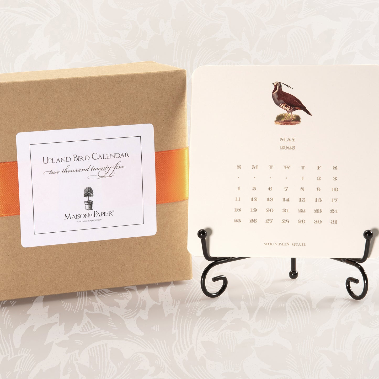 2025 Upland Bird Calendar with Easel